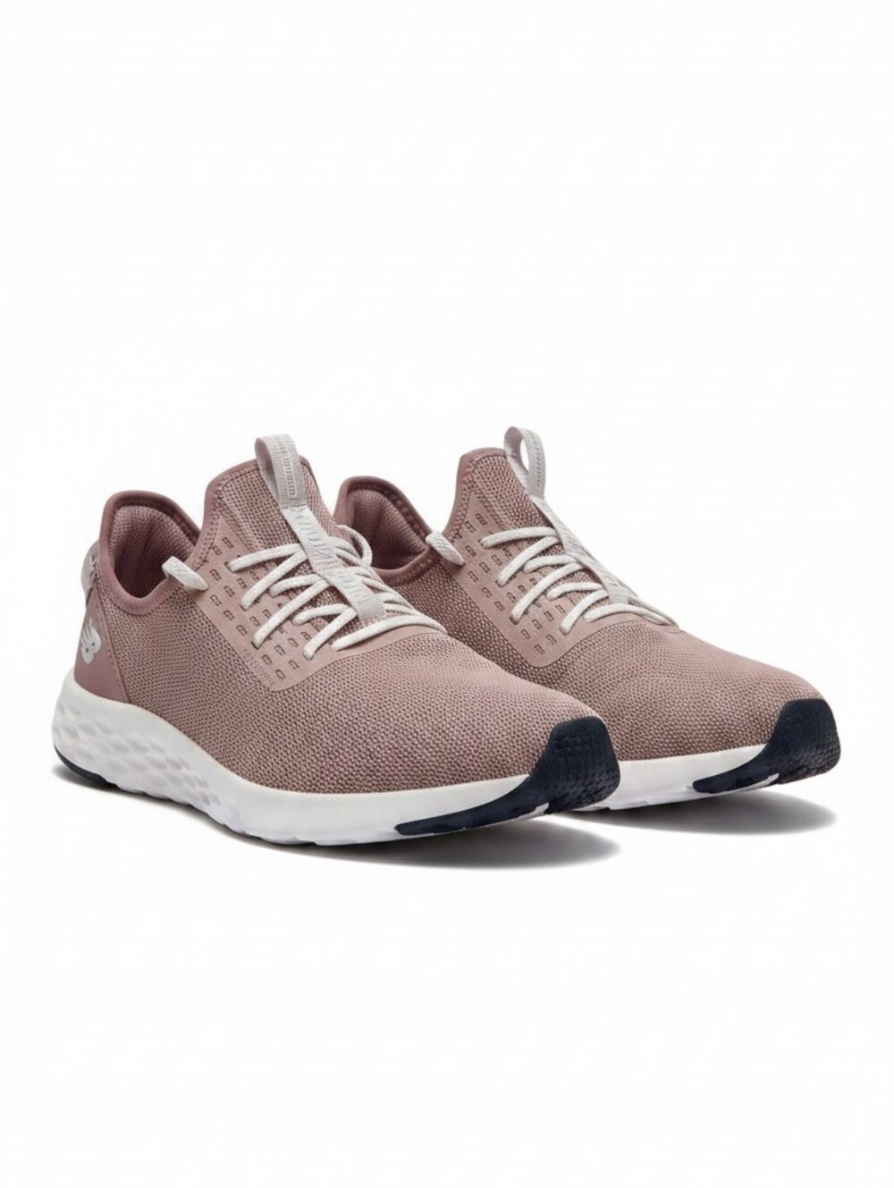 New Balance Men's Pink Lace Up Low Top Mesh Athletic Sneakers Rubber Outsole